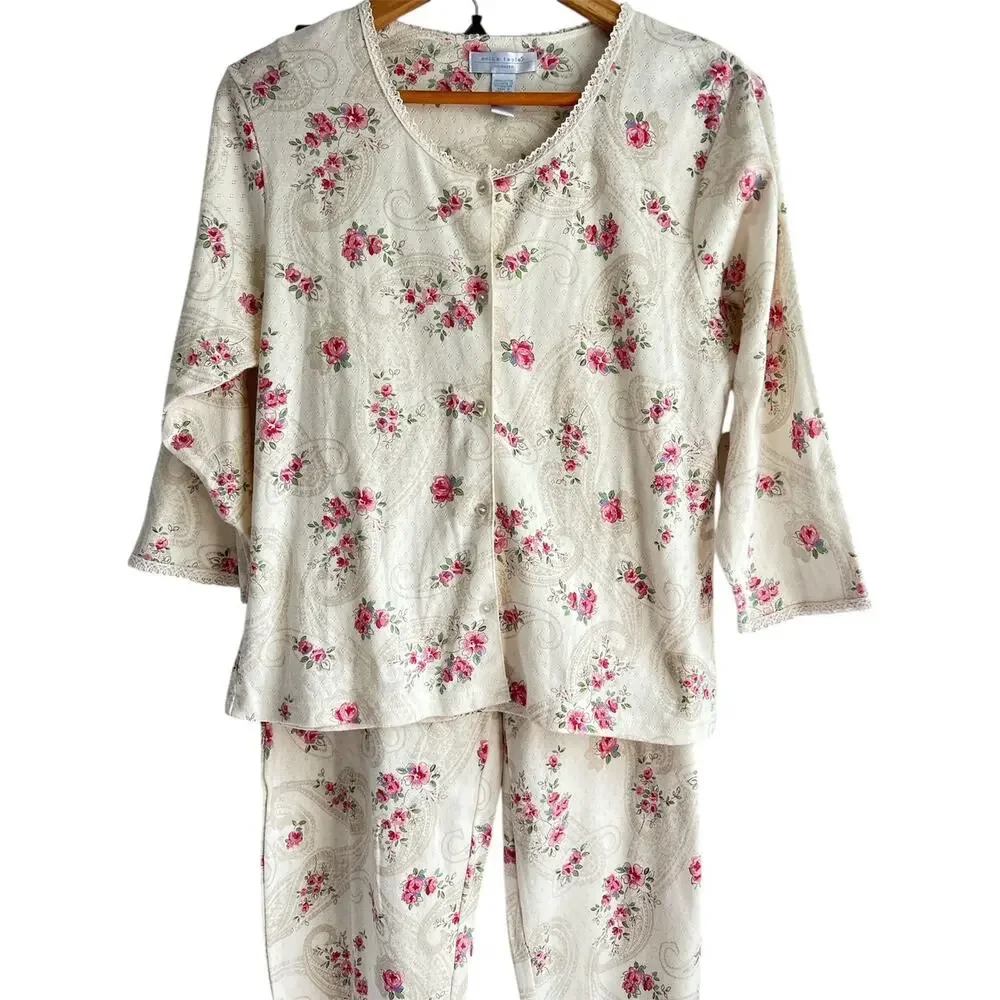 Erika Taylor Intimidates Small Cotton‎ Pointer Floral Crotchet Trim Set NEW